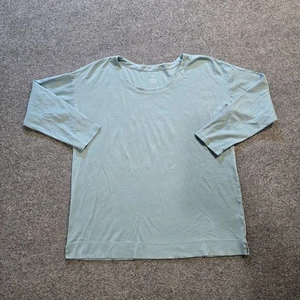 J Jill Top Damen Gr. XL Grün Simply Supima U-Ausschnitt Tunika Freizeit Minimalistisch - Bild 1 von 9