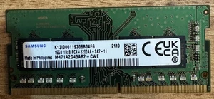 SAMSUNG 16GB RAM DDR4 SO-DIMM 3200MHz - Bild 1 von 1