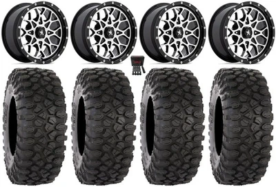 MSA Portal 15" Wheels Machined 33" XC450 Tires Polaris RZR XP 1000 / PRO XP Foto 1 de 4
