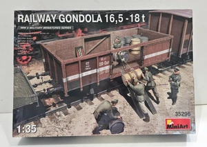 1/35 MINIART RAILWAY GONDOLA 16,5-18T #35296 NEW GERMAN WWII TRAIN MODEL KIT - Picture 1 of 1
