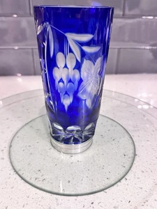 Nachtmann Traube Longdrink - Kobaltschliff auf klarem Kristall - Handarbeit BavariaGermany - Bild 1 von 6