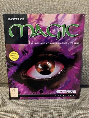 MASTER OF MAGIC IBM PC Game 3.5 Floppy 1994 MicroProse BIG BOX complete! - Image 1 of 4