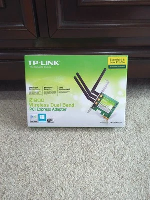 TP-Link N900 Wireless Dual Band PCI Express Adapter TL-WDN4800 - Image 1 of 4