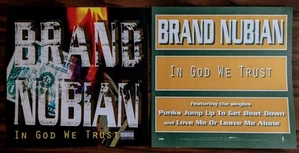 Brand Nubian "In God We Trust" 1992 Lot of TWO Vintage Promo Poster Flats NM - Bild 1 von 1