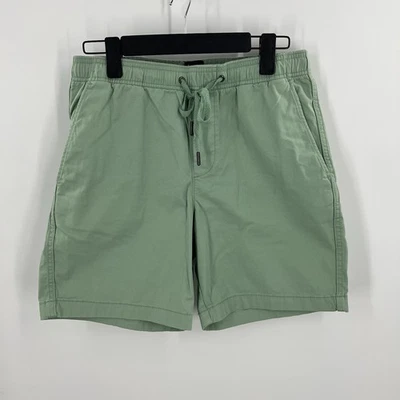 Gap Men 7" Inseam Elasticized Waistband Stretch Twill Pull On Short Green Small - Image 1 of 4