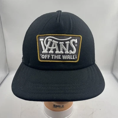 Винтажный Y2k фургоны со стены бейсболки сетки нашивка водитель грузовика шляпа крышка РЕДКАЯ модель - Изображение 1 из 4