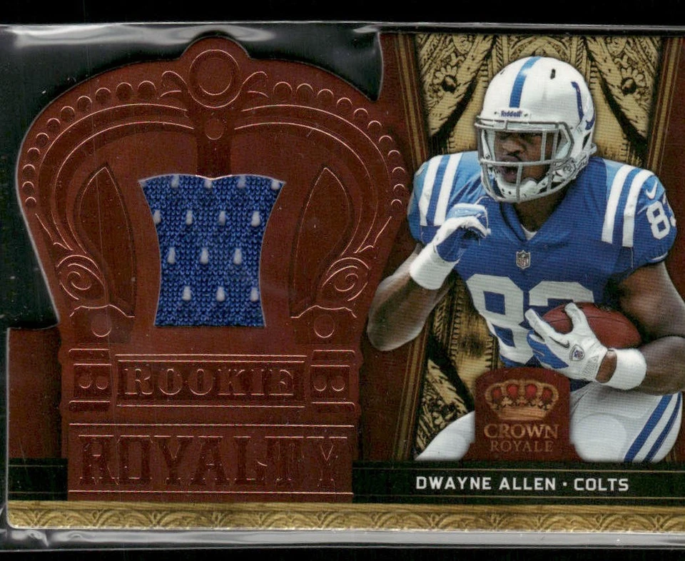 2012 Panini Crown Royale #13 Dwayne Allen Rookie Royalty Materials Bronze Retail - Image 1 of 2
