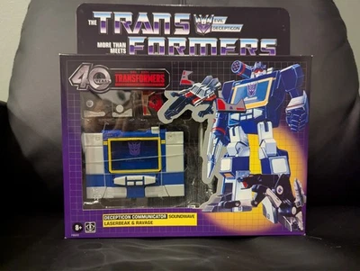 Soundwave, Laserbeak & Ravage  Transformers 40th Anniversary - New and Sealed - Image 1 of 4