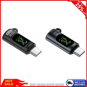 Cyfrowy wyświetlacz Typ-C Adapter 8K 60HZ Miernik mocy Tester PD 240W 80 Gbps (czarny) - Zdjęcie 1 z 6