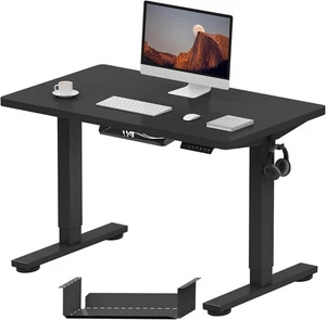 FlexiSpot E1 Plus Electric Standing Desk 100×60cm Height Adjustable – Black - Picture 1 of 10
