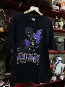 Vintage 90’s Karl Malone T-Shirt Salem Utah Jazz NBA Adult Large - Bild 1 von 5