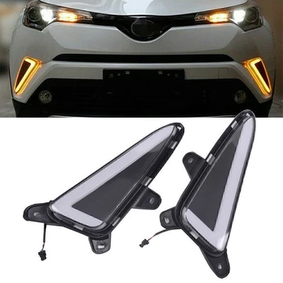 2x LED Tagfahrlicht L-FORM Nebelscheinwerfer Kit Für Toyota CHR C-HR 2016-2019 - Bild 1 von 4