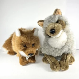 Folkmanis Large Full Body Hand Puppets Coyote & Fox Lot of 2 - Picture 1 of 16
