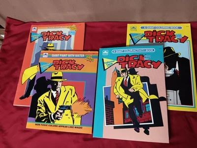 Libro para colorear vintage de Disney Dick Tracy 1990 libros dorados nuevo sin usar 1990 Foto 1 de 4