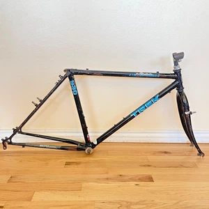 Vintage Trek 930 Singletrack Frame Fork 18.5 in Black MTB 26 - Picture 1 of 14
