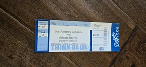 2006 ATLANTA BRAVES @ LOS ANGELES DODGERS OPENING DAY FULL TICKET 11-10 4/3/06 - Picture 1 of 1