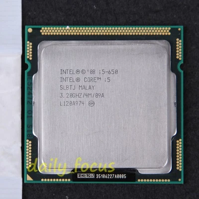 Intel Core i5-650 SLBTJ 3.2 GHz CM80616003174AH CPU Processor LGA 1156 2.5 GT/s - Image 1 of 2