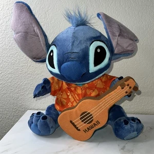 Disney Store Hawaii Gitarre Lilo & Stitch Stofftier Plüsch 12 Zoll - Bild 1 von 7