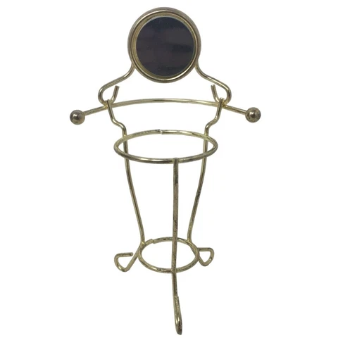 Small Gold Stand/Holder with Mirror- Very Unique Piece Cover