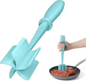 Fleischzerkleinerer, Upgrade Hamburger Smasher, Premium Hitzebeständiger Fleischstampfer für - Bild 1 von 12