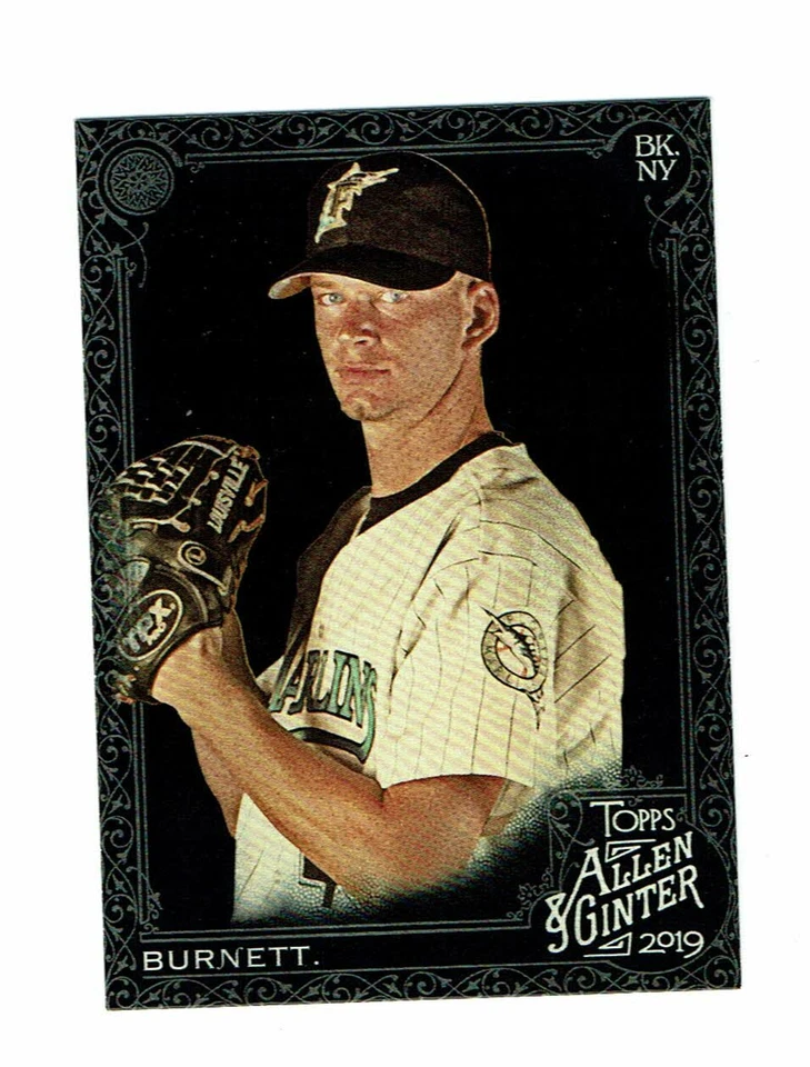 2019 Topps Allen & Ginter X A.J. Burnett #24 Florida Marlins - Image 1 of 1