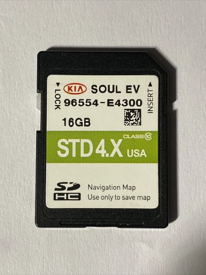 2015 -2019 KIA SOUL EV  80KW Navi SYSTEM MAP SD CARD GPS UPDATE 96554-E4300 - Image 1 of 1