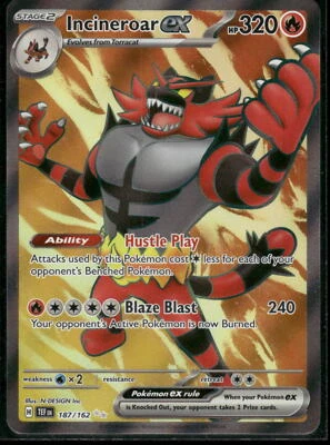 SV05: Temporal Forces Incineroar ex #187/162 - Image 1 of 2
