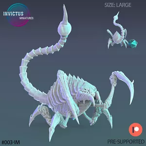 Alien Crawler B | Invictus Miniatures | RPG Wargaming 3D Printed Miniature - Picture 1 of 1