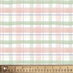 David Textiles Ostern Feiertage WA-8075-4C-1 BLÜHENDES KARIERT Baumwolle - Bild 1 von 1