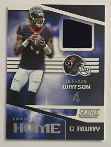 Camiseta deportiva 2019 Panini Score fútbol local y visitante Deshaun Watson Texans reliquia #H-9! - Imagen 1 de 2
