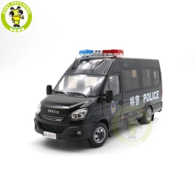 1/24 Iveco Commercial Police Swat Vehicle Bus Diecast Model Car Foto 1 de 4