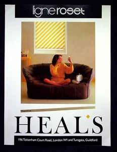 Heals Furnishing Interior Retro Design Reklame - 1984 Original Press Cutting F108 - Bild 1 von 1