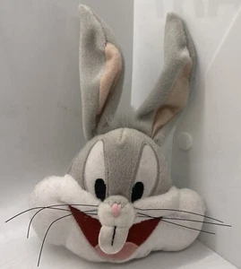 Peluche Gris y Blanco BUGS CONEJITO Cabeza Animal de Peluche Años 90 Juego por Juego - Imagen 1 de 7