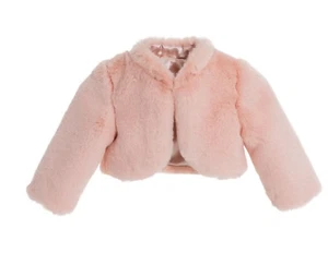 Ivory Faux Fur Capes Flower Girl Bolero Cozy Fur Cape Jacket Shrug Accessories - Picture 1 of 13