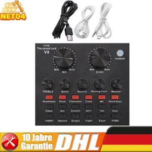 Live Soundkarte V8 Bluetooth Computer Generation Übertragung Sprachwechselkarte - Bild 1 von 12