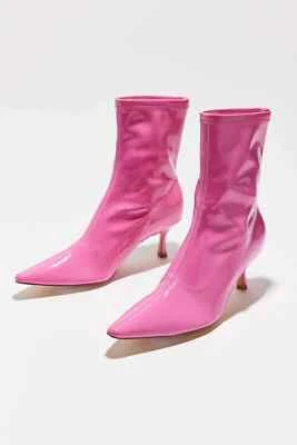 Urban Outfitters Bubble Gum Rosa Kamila Gatito Tacón Sin Cordones Botines NUEVOS 7 M Foto 1 de 4