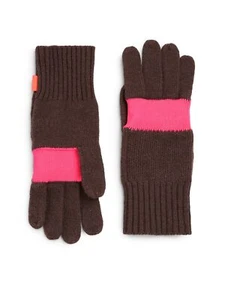 HUNTER Women's Brown Neon Stripe Wool Gloves Sz S/M - Picture 1 of 1