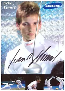 Sven Schmid Fechten (3.OS 2004) Autogrammkarte (07.24) - Bild 1 von 1
