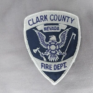 Clark County Nevada NV Fire Dept. Sew On Cheesecloth 4.5" Patch - Picture 1 of 2