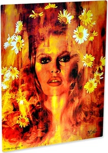 Brigitte Bardot Wall Art Print Signed Aluminum - Pop Wall Art Home Decor LC - Picture 1 of 8