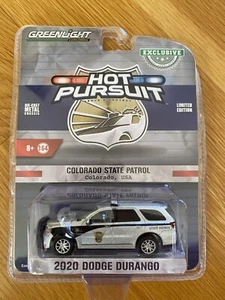 Greenlight Hot Pursuit Colorado State Patrol 2020 Dodge Durango 1/64 Limited Ed. - Picture 1 of 10