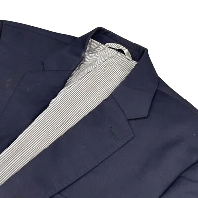 Blazer Todd Snyder Para Hombre Mayfair Fit Lana Elastizado 2 Botones Azul Marino • 40R Foto 1 de 4