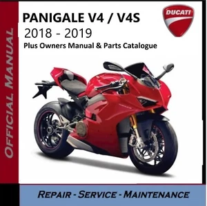 Ducati Panigale V4 / V4S Workshop Service Repair Manual 2018 - 2019 on USB - Picture 1 of 6