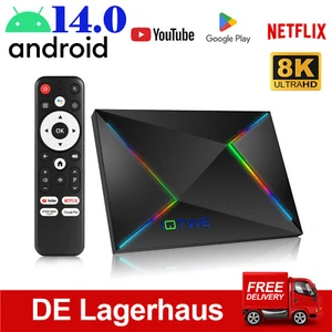 2025 Android14.0 Smart TV BOX WIFI 6 128/64/32GB Netzwerk Media Player Octa Core - Bild 1 von 81