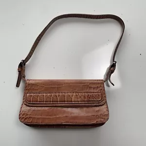 Nuevo Estilo Bolsos Hechos en Italia Cuero Cocodrilo Marrón - Imagen 1 de 11