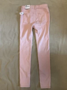 OLD NAVY NUOVO CON ETICHETTE RAGAZZA 14 BALLERINA JEGGING JEAN rosa ADJ VITA super elasticizzato 24/7 - Foto 1 di 4