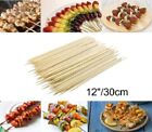 12" / 30cm Bamboo Skewers Camping BBQ Kebab Grill Kebab Food Skewers Sticks 