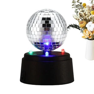 New Disco Mirror Lights For Parties Battery Powered Disco Ball Decor Stage Light - Picture 1 of 9