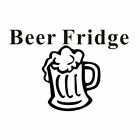 2Pcs Funny Beer Fridge Refrigerator Car Sticker Window Wall Glass Vinyl Decal
