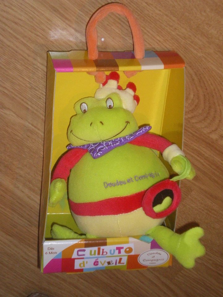 Doudou et Compagnie Grenouille Roi Frog culbuto boule d'éveil miroir éveil NEUF - Photo 1/1